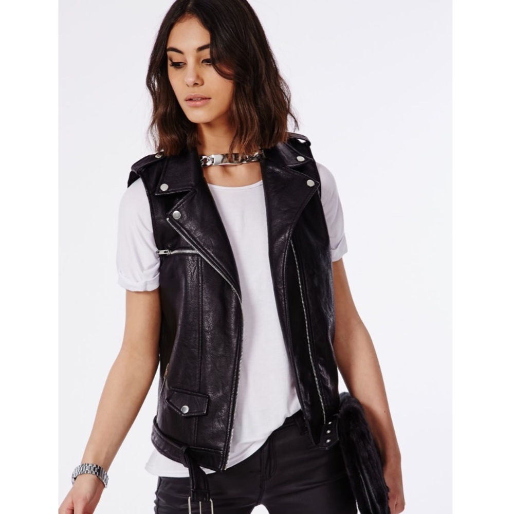 Sleeveless Biker Jacket